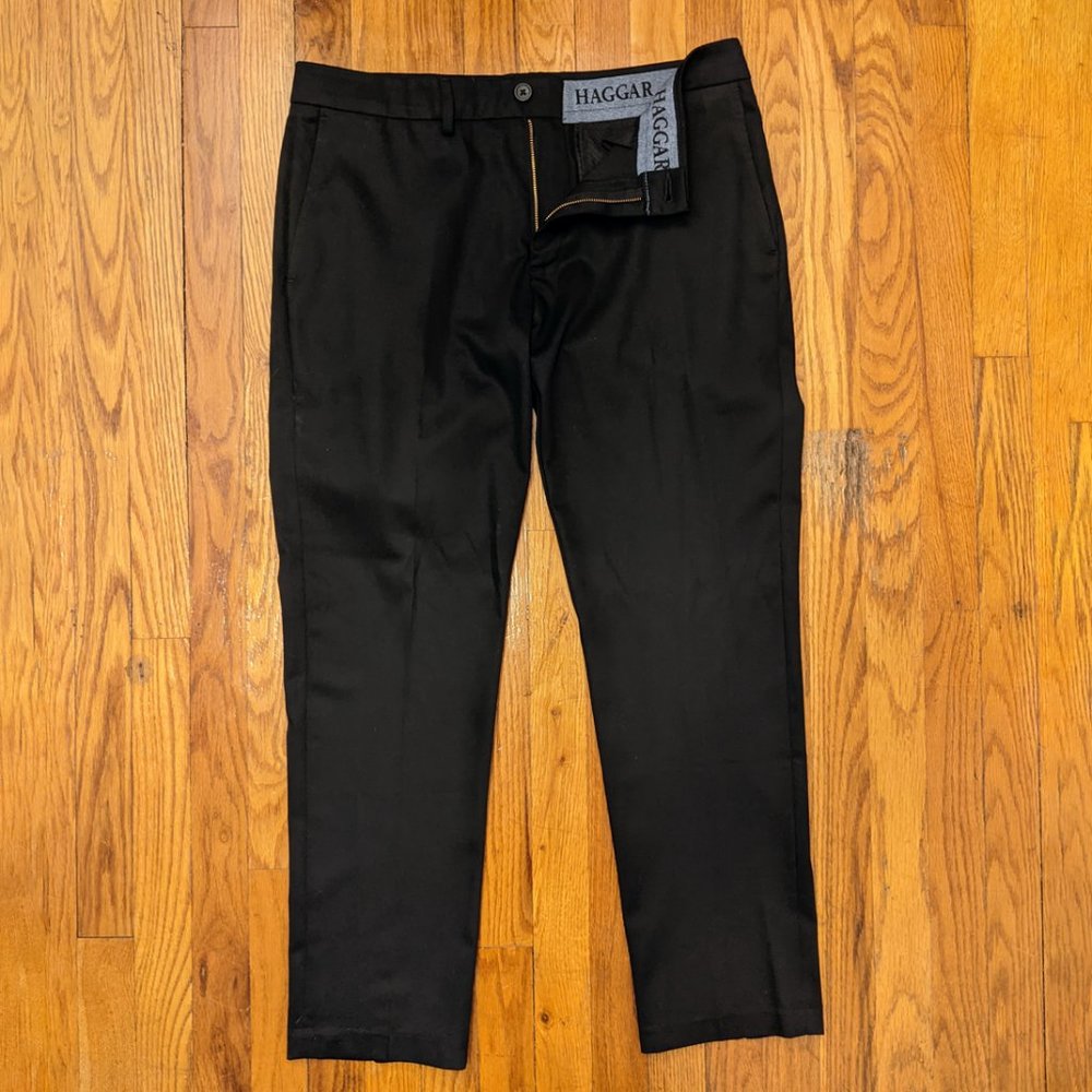 Haggar | Slim Fit No Iron Khaki - BLACK (34x29)